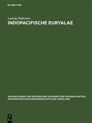 cover image of Indopacifische Euryalae